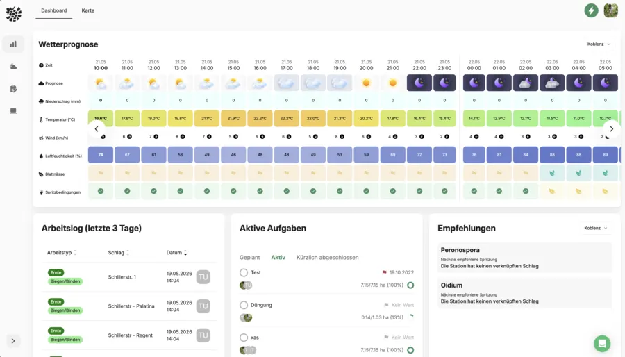 VineForecast desktop application